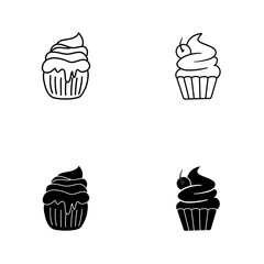 cupcakes vector illustration