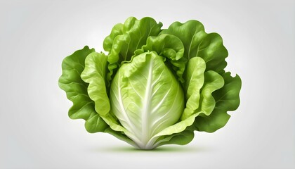 A lettuce icon with green leaves upscaled_10