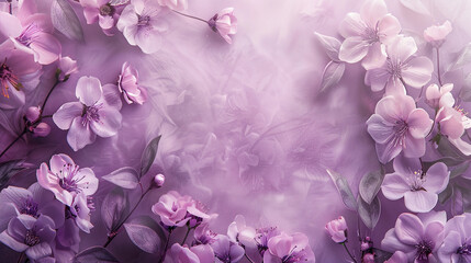 light purple floral background for online presentation