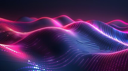 Glowing Neon Lines Forming Abstract Shapes on a Dark Luxury Background