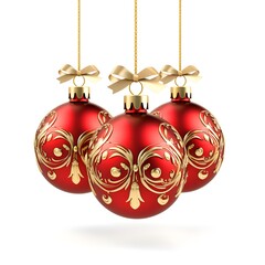 red christmas balls