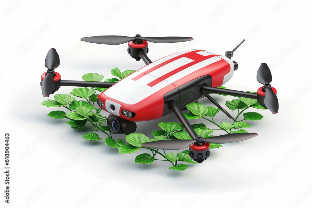 Poster smart farming technology in precision agriculture for high-tech farming and remote sensing in dense 