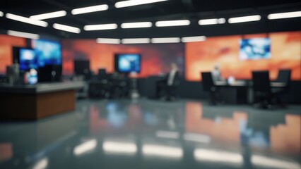 Fototapeta premium Bokeh blur working office studio - not cleared vision