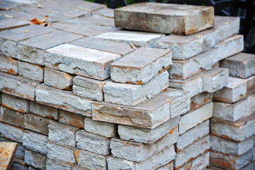 Stack of paving stone