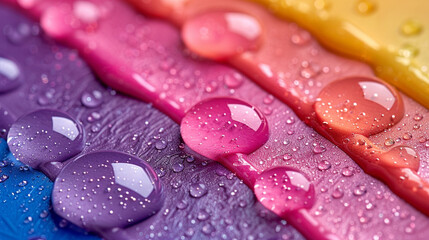 water drops on a flower