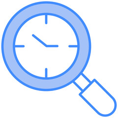 time, watch, lense, search, tool Icon