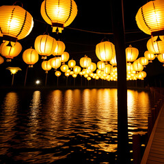 lanterns at nigh, Beautiful Night , Colourful Night