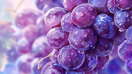 Grape Purple Elegance Background