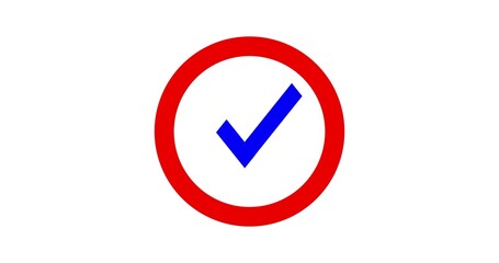 Checkbox Icon, vote Yes Sign	