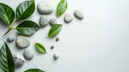 Serene Eucalyptus and Pebbles Minimalist Botanical