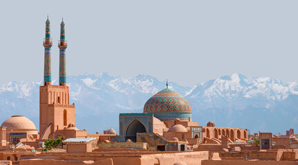 Historic city of Yazd with famous wind towers - YAZD, IRAN