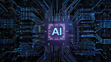 circuit board background Generative AI