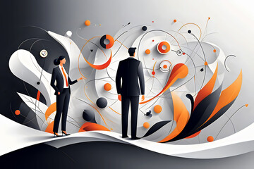 Abstract business communication technology digital innovation future tech data, internet concept abstract background desnig illustration.	