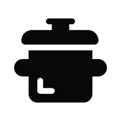 Get your hold on this beautiful icon of cooking pot, ready to use vector