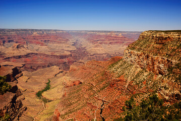 Hazy Sky Day At The Grand Canyon Arizona