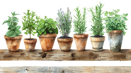 herbs in a pot