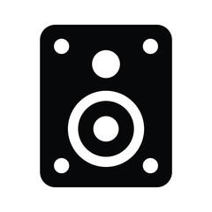 Audio speaker vector design in in modern and trendy style
