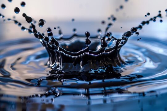 ferrofluido, hierro l&iacute;quido, l&iacute;quido magn&eacute;tico, gota de liquido negro espeso, im&aacute;n actuando con un ferrofluido 