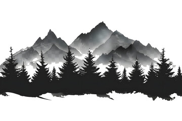 mountains silhouette clip art mountains silhouettes tree silhouette