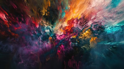 Vibrant Abstract Explosion of Colors