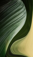 modern designed horizontal banner with yellow green very dark green and dark olive green colors dynamic curved lines with fluid flowing waves and curves
