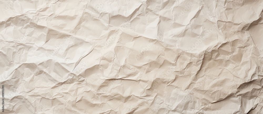 Poster recycled kraft sheet texture background with white crumpled paper adding a touch of character and de