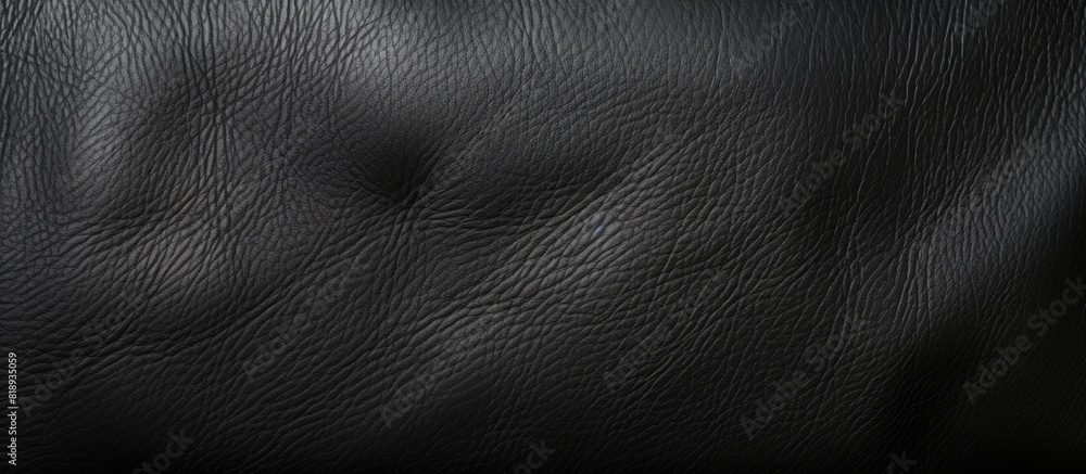 Poster a background image featuring a textured black leather surface with plenty of space available for add