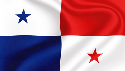 panama national flag stock image