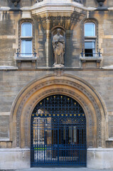 entrance to gothic building