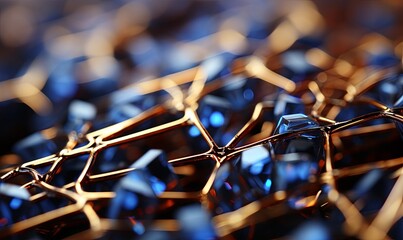 Close-Up of Bunch of Blue Crystals