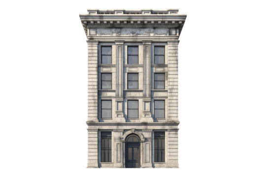 A building isolated on transparent background