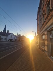 Beautiful Sunset in Altleuben/Dresden, Germany (Saxony)