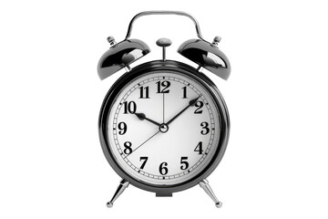 Alarm clock isolated on transparent background