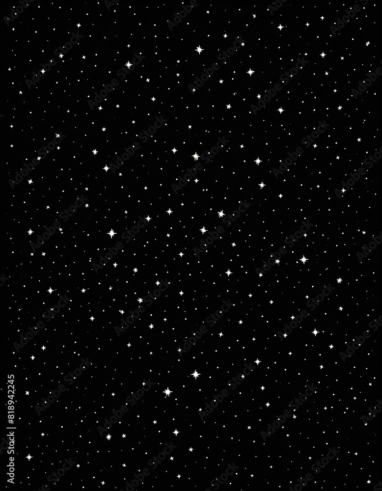 Wall mural a view from deep space, showing countless distant stars scattered across the darkness