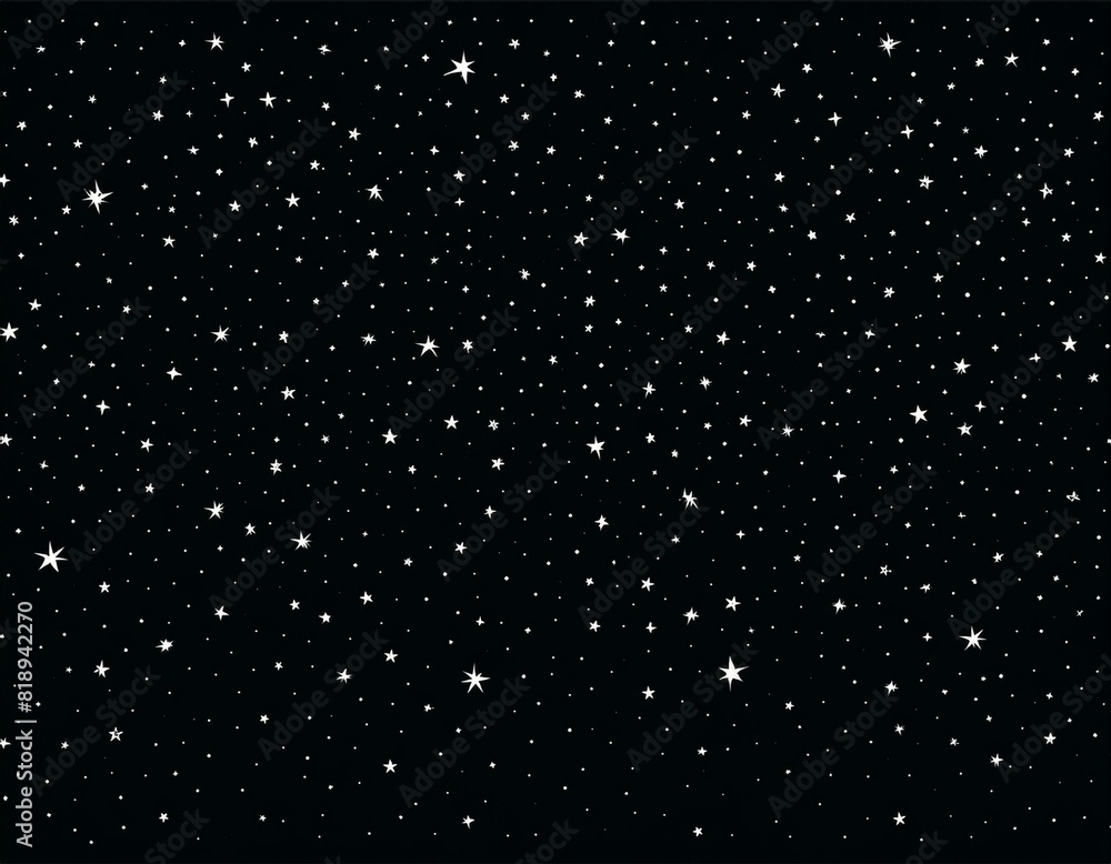 Wall mural a view from deep space, showing countless distant stars scattered across the darkness