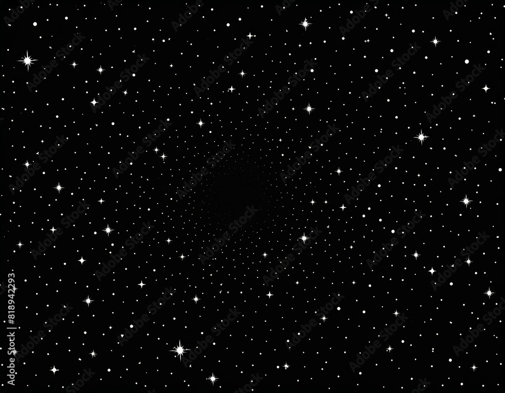 Wall mural a view from deep space, showing countless distant stars scattered across the darkness