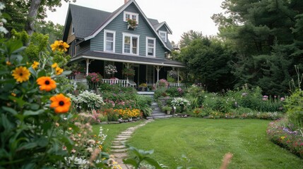 house in garden