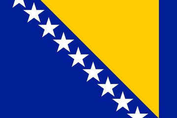 national flag of Bosnia dan Herzegovina design template transparent, Bosnia dan Herzegovina flag brush stroke flag png transparent