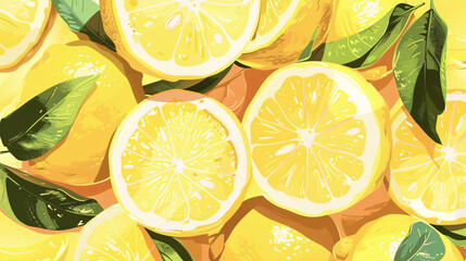 Sunny Lemon Yellow Background