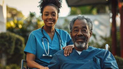 Compassionate Nurse with Elderly Patient