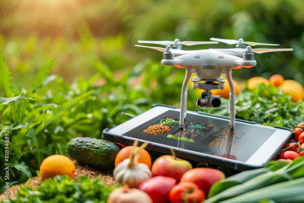 Poster aerial crop management in automated farm processes using vehicle technology for health in efficient 