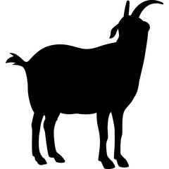 Goat Silhouette Shape