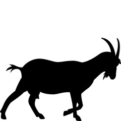 Goat Silhouette Shape