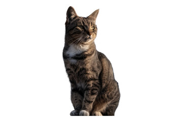Obraz premium Cat isolated on transparent background
