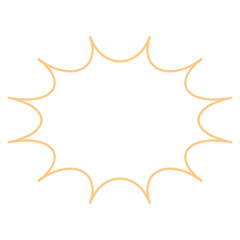 Explosion Effect Outline Shape