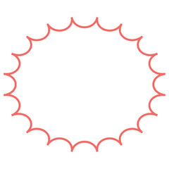 Explosion Effect Outline Shape