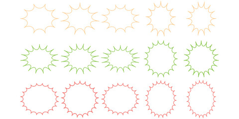 Explosion Effect Outline Shape