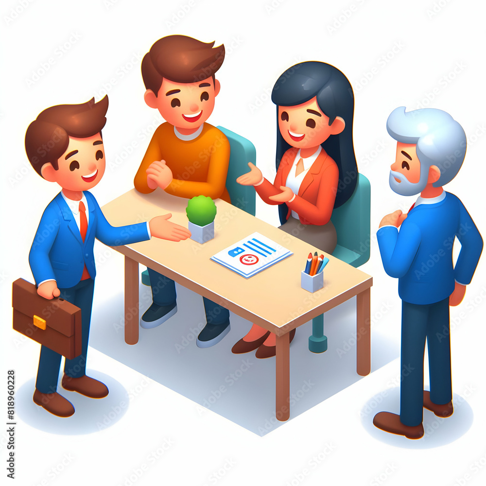 Poster motivational speaker inspiring crowd with powerful body language flat 3d icon concept highlighting e