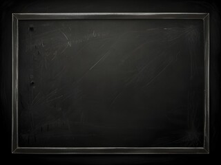 Chalkboard, black and white, educational texture, generative AI