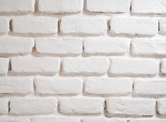 White brick wall for background